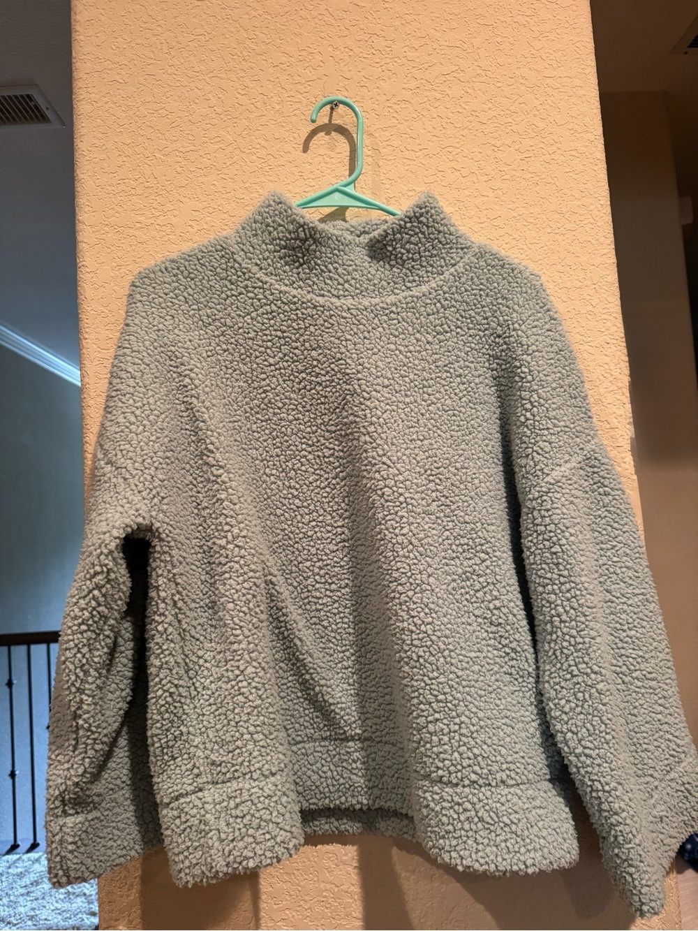 GAP Mockneck Sherpa Pullover Sweater